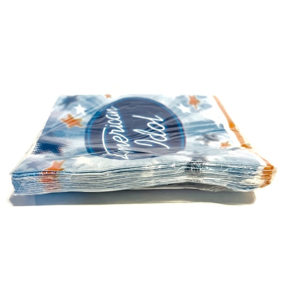 Vintage Y2K American Idol Paper Napkin Set Dinner Beverage Singer Blue Green Fun - Picture 9 of 13